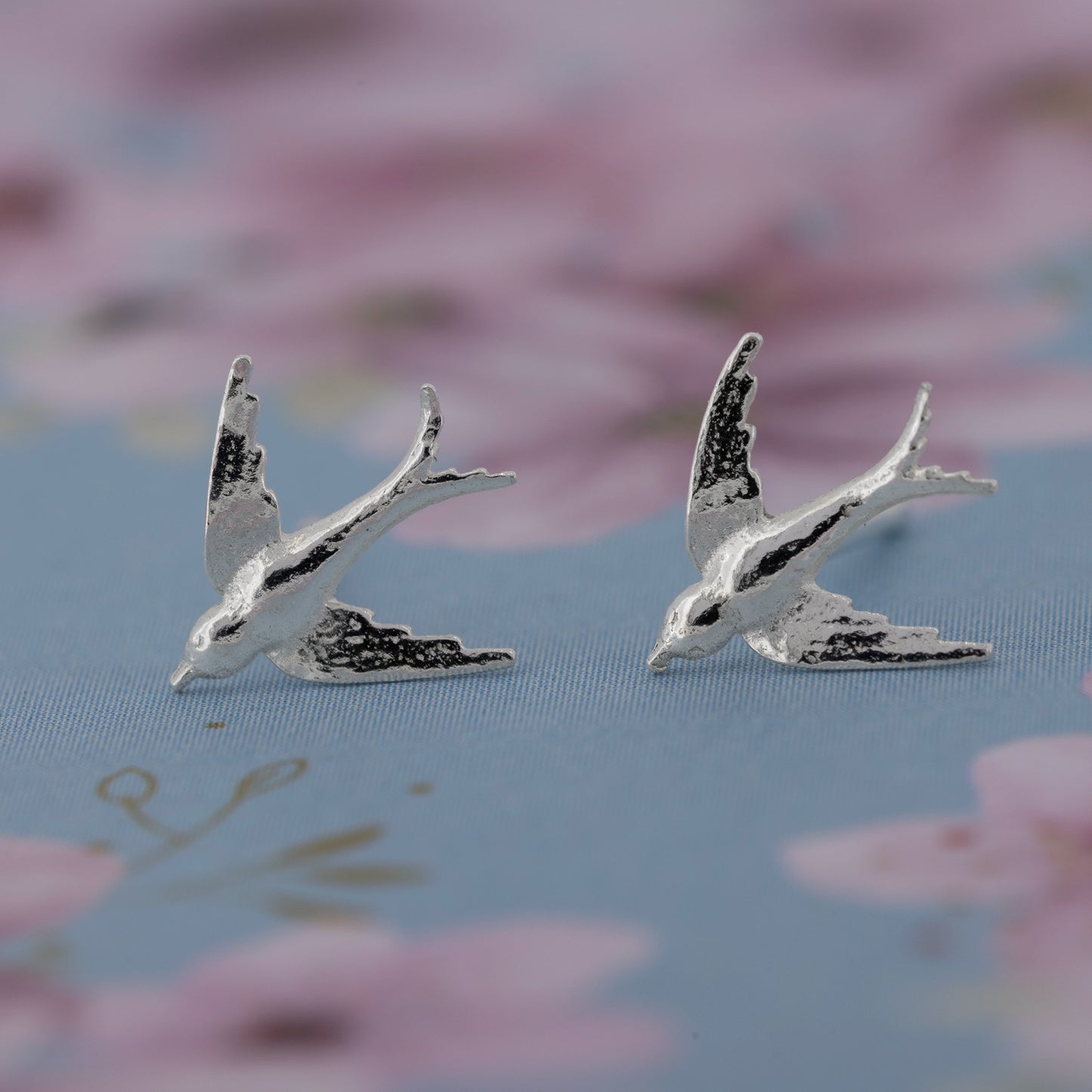 Swallow Small Stud Earrings - Sterling Silver