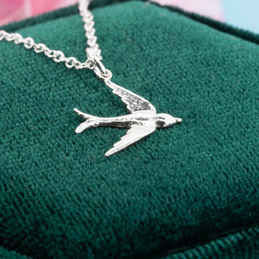 Swallow Small Necklace - Sterling Silver