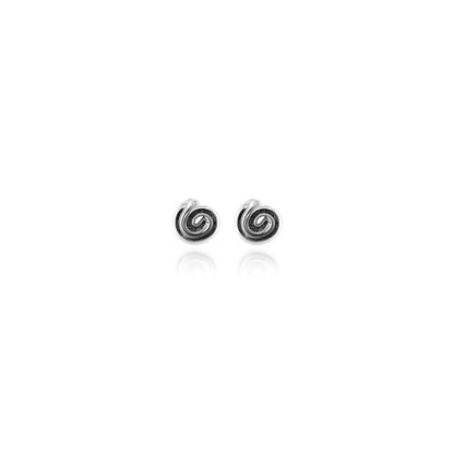 Spiral Tiny Stud Earrings - Sterling Silver Stud Earrings
