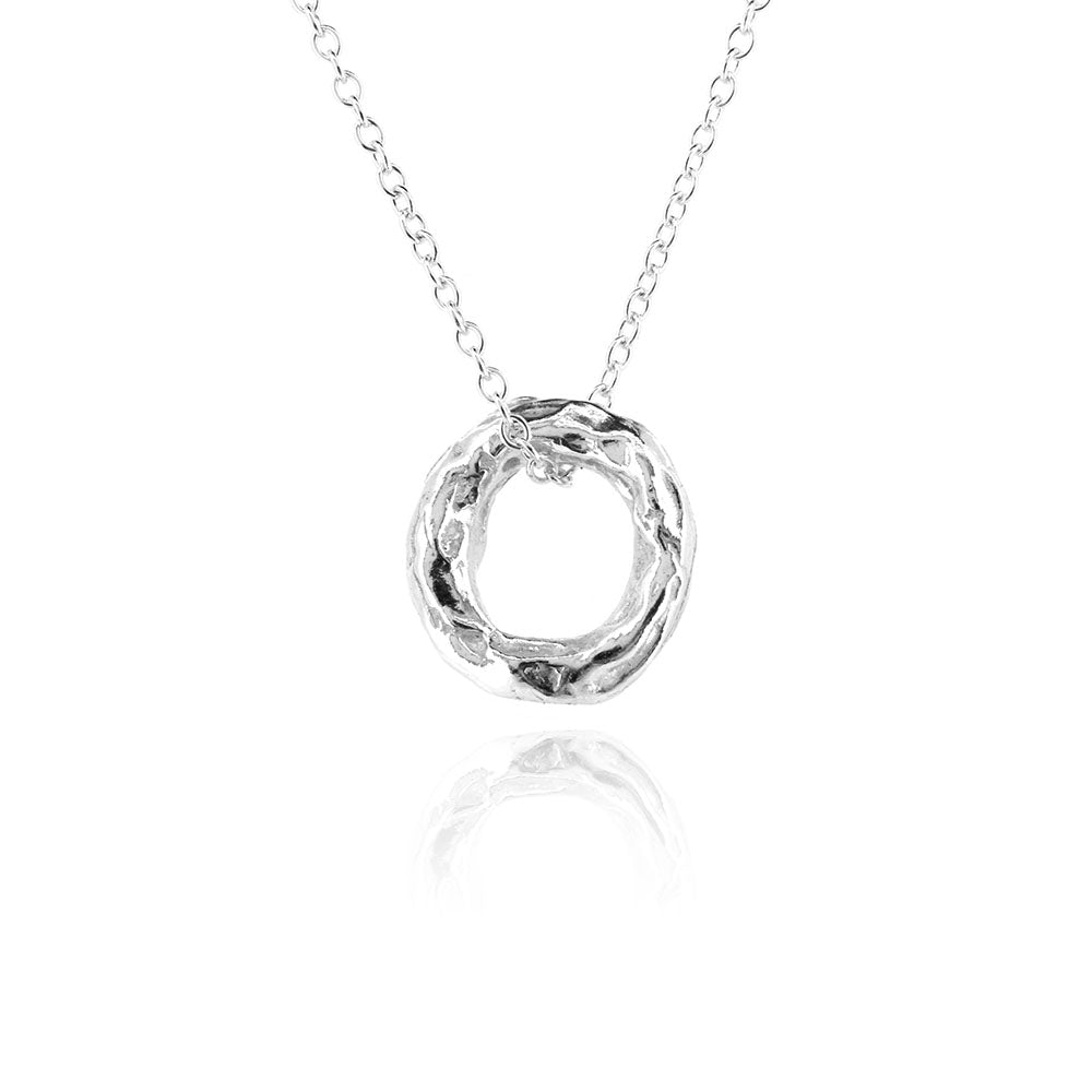 Tidal Circle Small Necklace - Sterling Silver Necklace