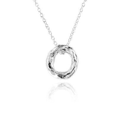Tidal Circle Small Necklace - Sterling Silver Necklace