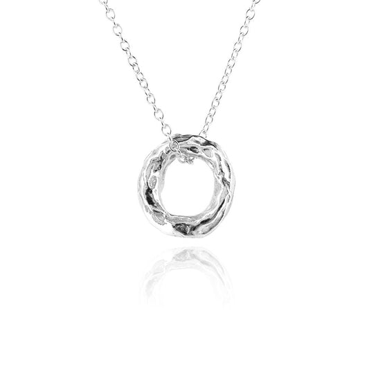 Tidal Circle Small Necklace - Sterling Silver Necklace