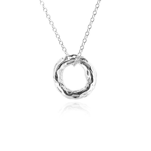 Tidal Circle Small Necklace - Sterling Silver Necklace