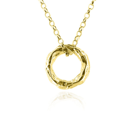 Tidal Circle Large Necklace - Yellow Gold Vermeil Necklace