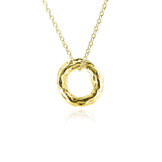Tidal Circle Small Necklace - Yellow Gold Vermeil Necklace