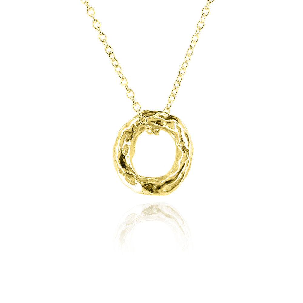 Tidal Circle Small Necklace - Yellow Gold Vermeil Necklace