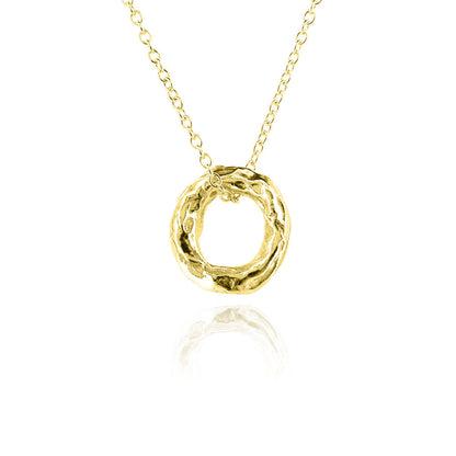 Tidal Circle Small Necklace - Yellow Gold Vermeil Necklace