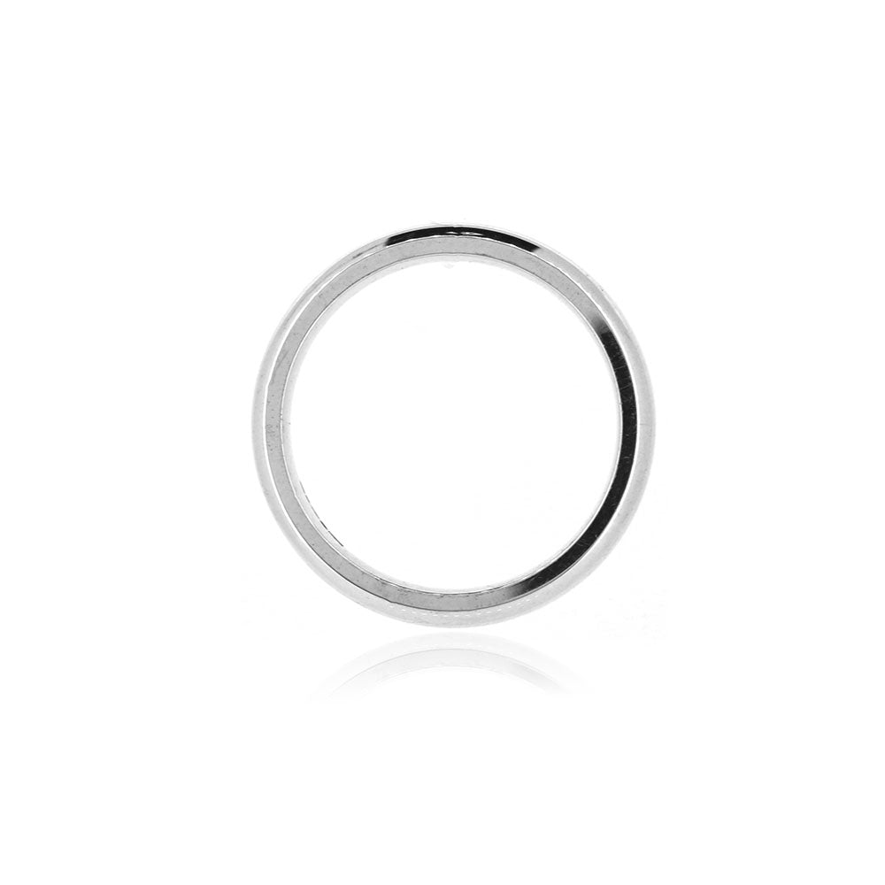 Court Profile 3mm Band Ring - Sterling Silver Rings