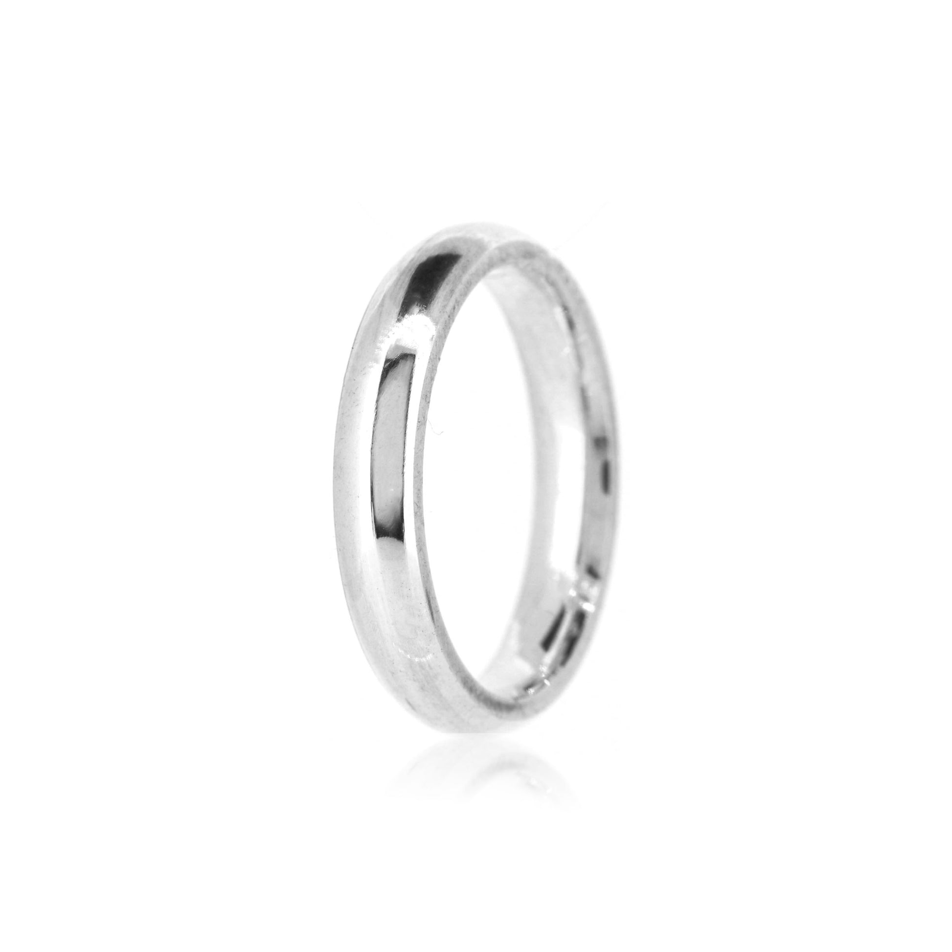 Court Profile 4mm Band Ring - Sterling Silver Rings