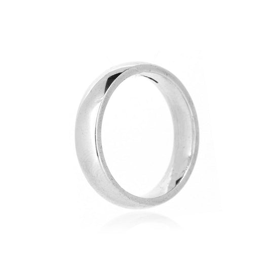 Court Profile 5mm Band Ring - Sterling Silver Rings