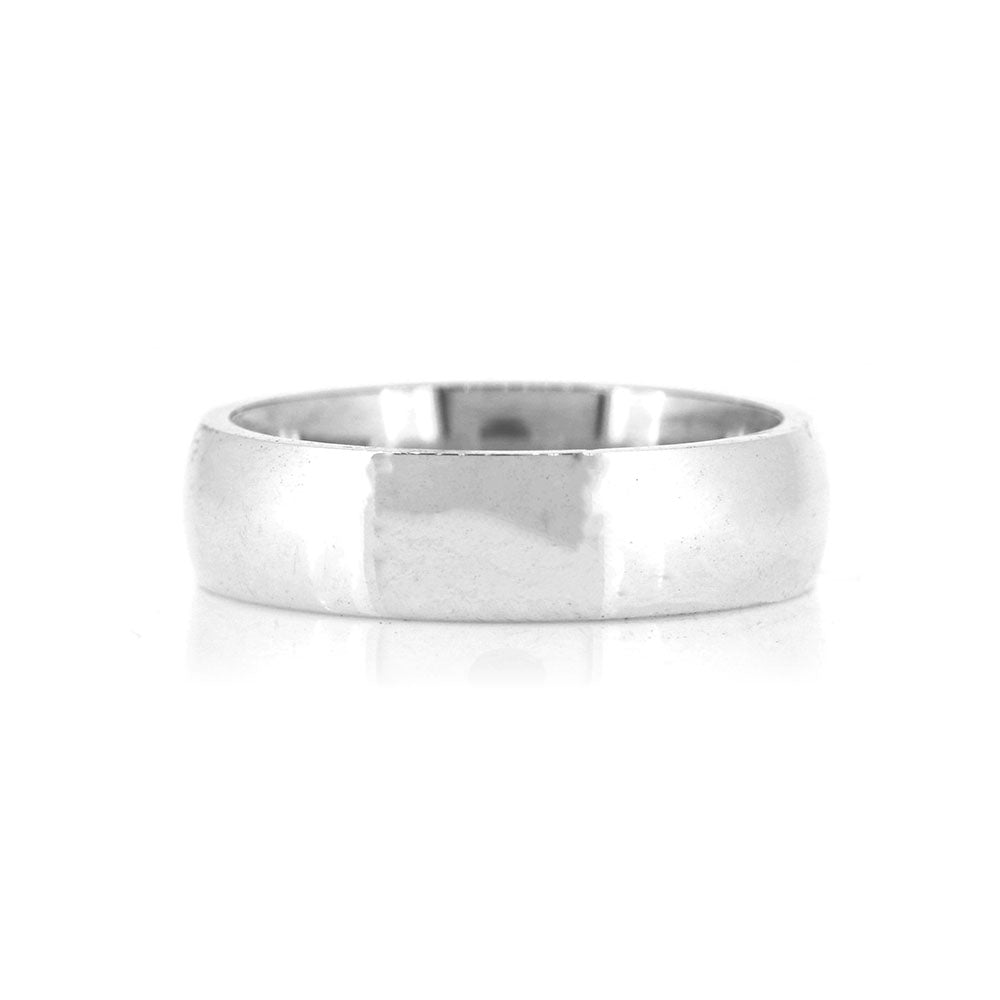 Court Profile 6mm Band Ring - Sterling Silver Rings