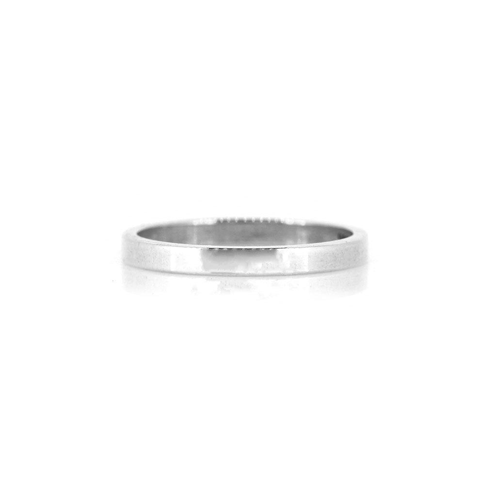 Flat Profile 2mm Band Ring - Sterling Silver Rings