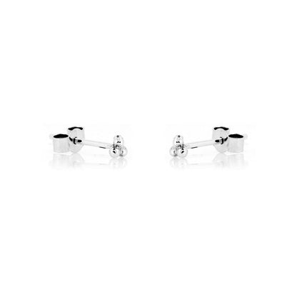 Alyssia Trefoil Micro Stud Earrings - Sterling Silver Stud Earrings