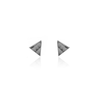 Micro Triangle Stud Earrings - Sterling Silver Stud Earrings