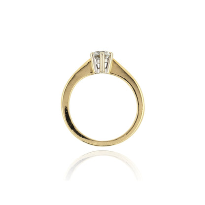 18ct Yellow Gold Diamond Solitaire Ring - Pre-Owned