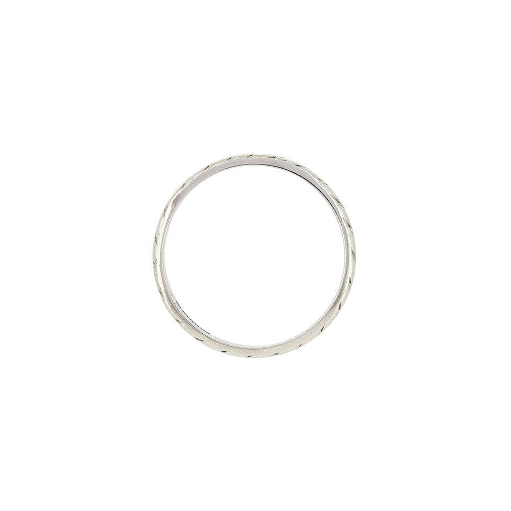 Vintage - Platinum Wedding Band Ring Rings