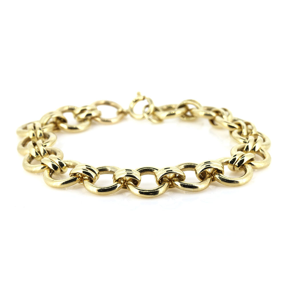 Gold Link Bracelet - 9ct Yellow Gold Bracelets