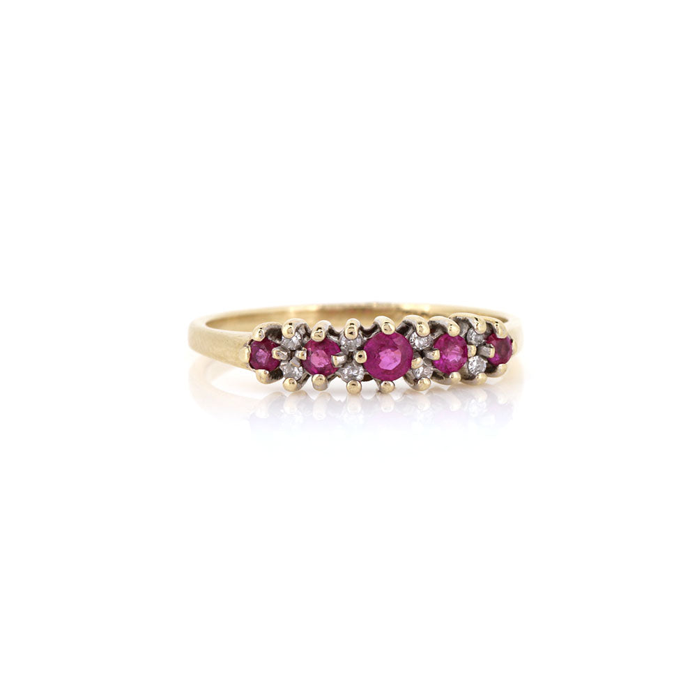 Pre-Owned - Ruby and Diamond Ring