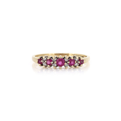 Pre-Owned - Ruby and Diamond Ring Rings