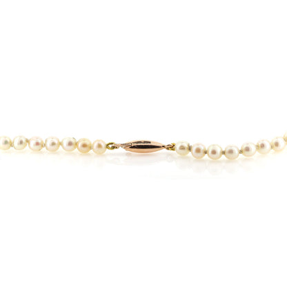 Pre-Owned - Knotted Cultured Pearl Necklace Necklace