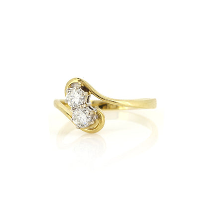 Pre-Owned - Diamond Toi Et Moi Ring Rings