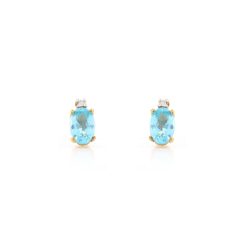Pre-Owned - Apatite Stud Earrings Stud Earrings