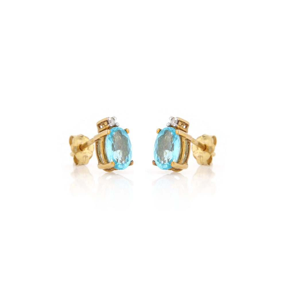 Pre-Owned - Apatite Stud Earrings Stud Earrings