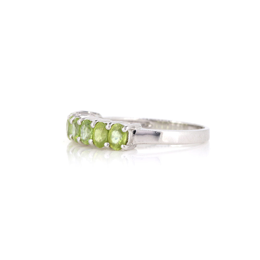Pre-Owned - Peridot Eternity Style Ring