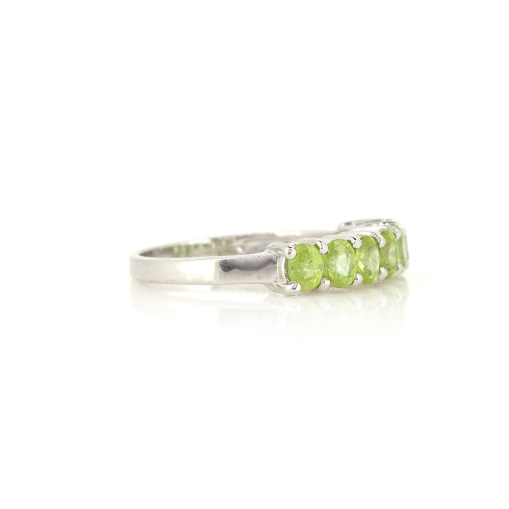 Pre-Owned - Peridot Eternity Style Ring