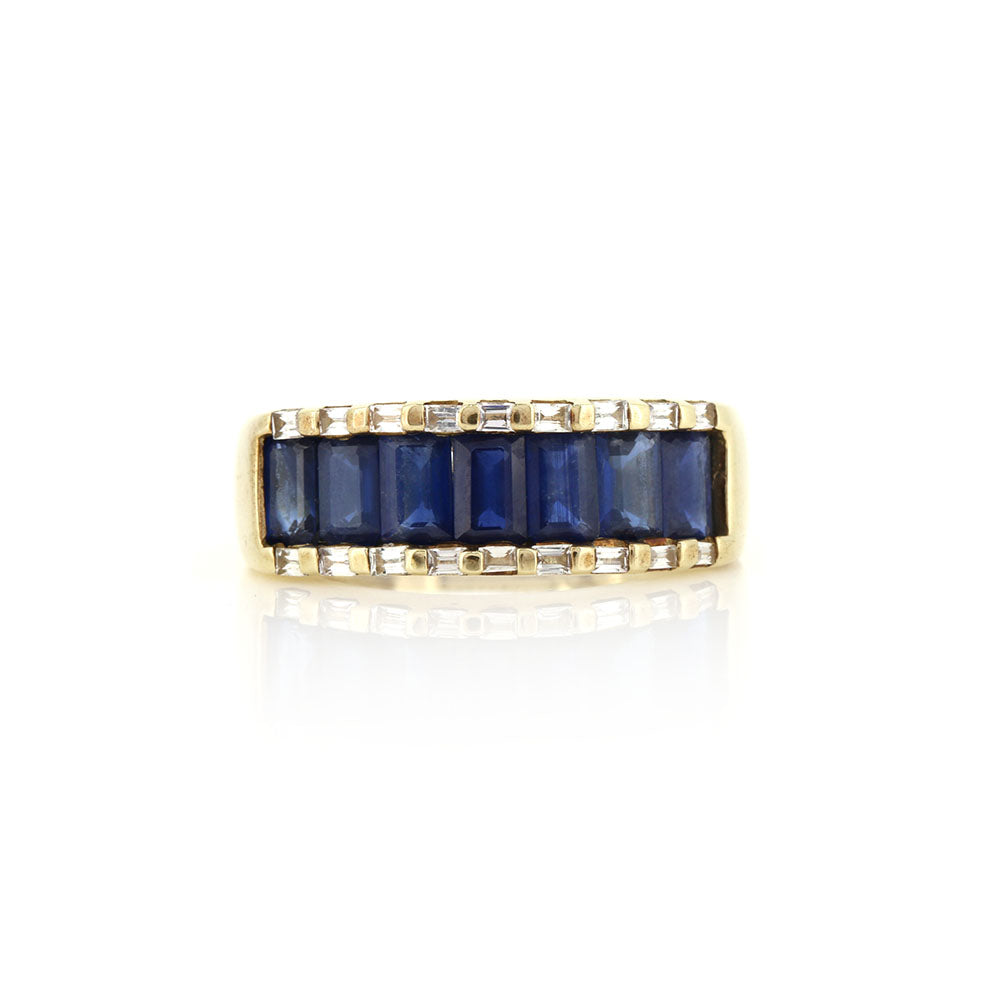 Pre-Owned - Sapphire Eternity Style Ring Rings