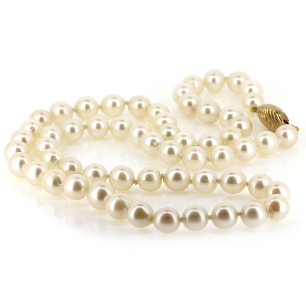 Pre-Owned - Cultured Pearl Necklace Necklace