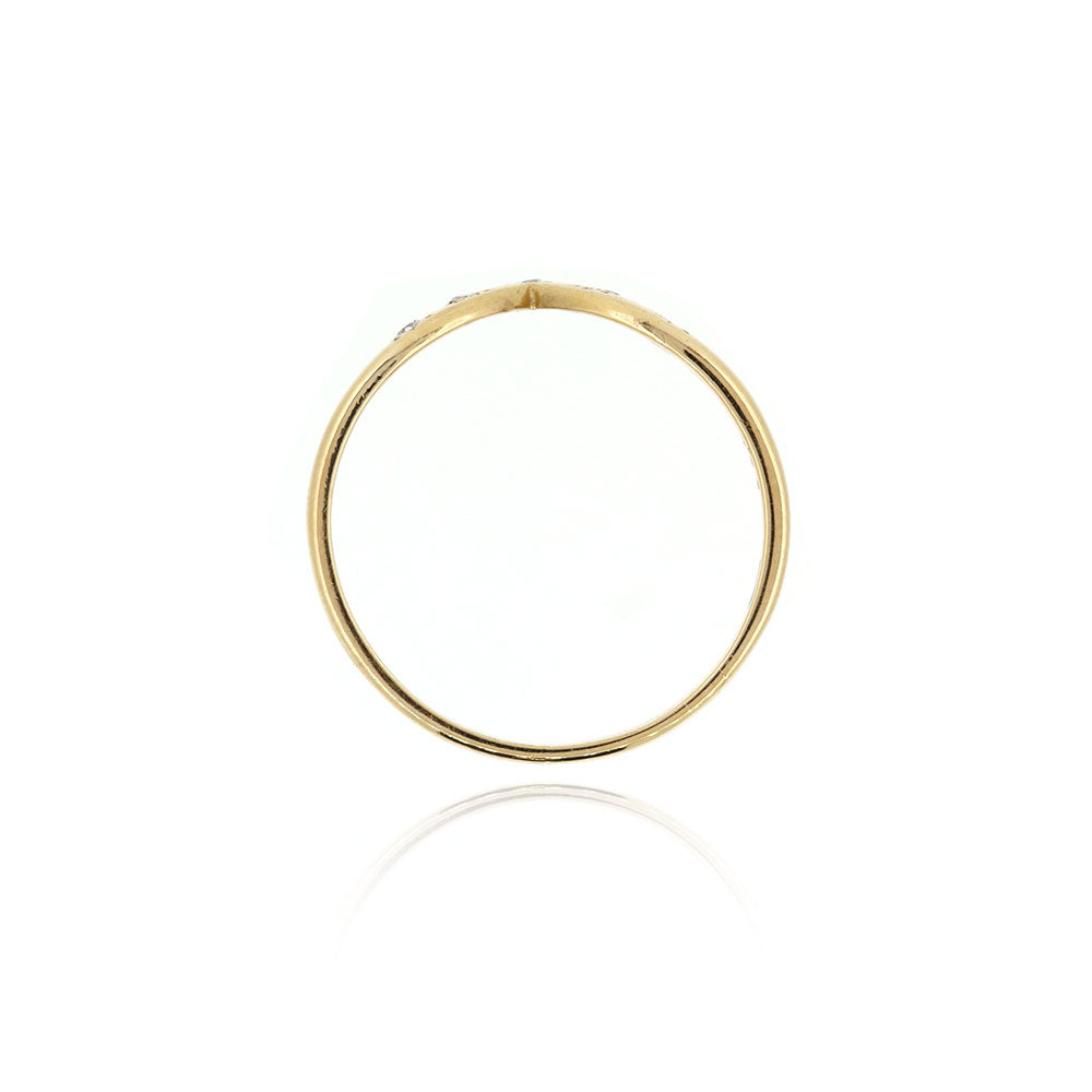 Pre-Owned - Diamond Set Wishbone Ring