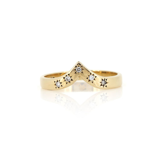 Pre-Owned - Diamond Set Wishbone Ring