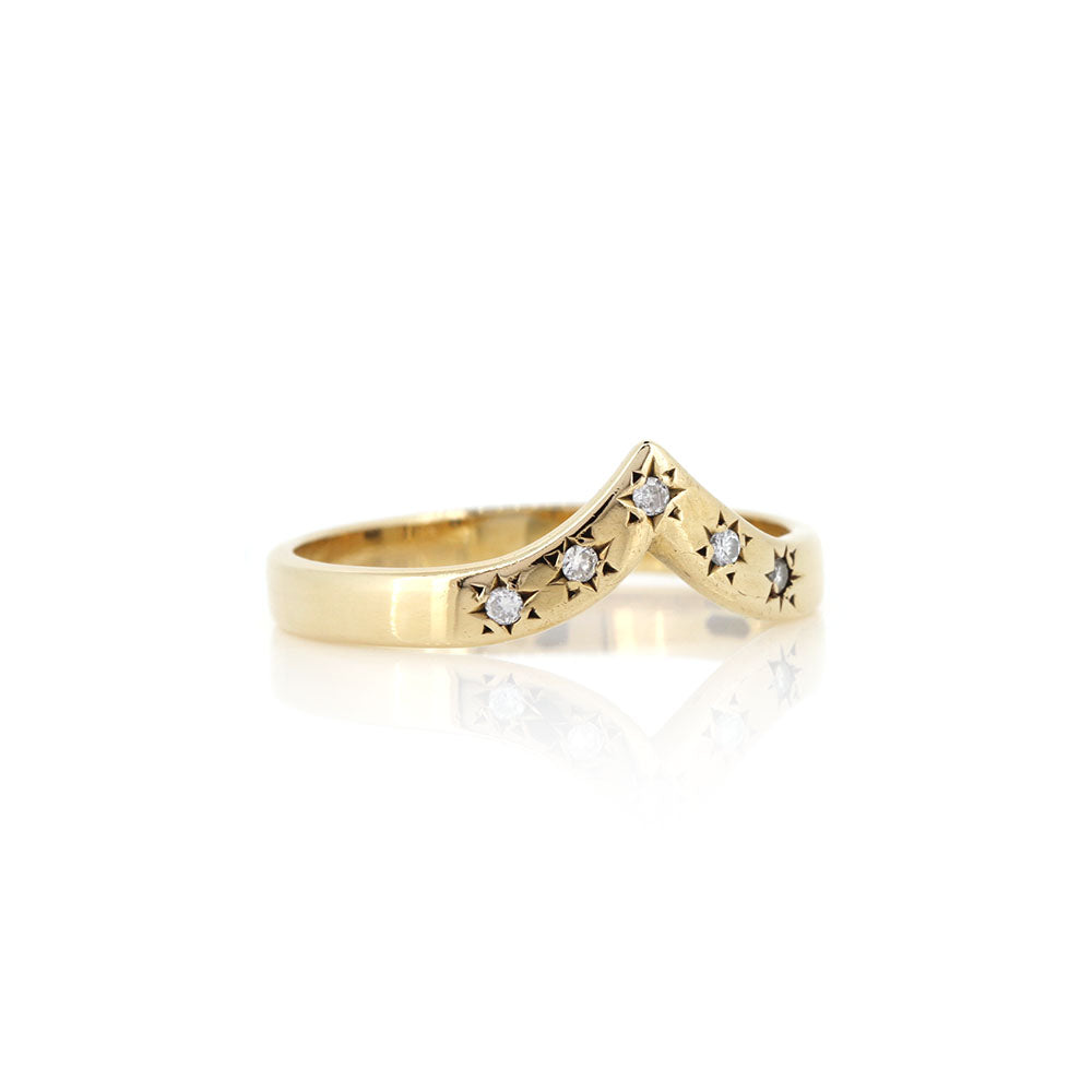 Pre-Owned - Diamond Set Wishbone Ring