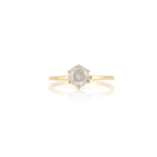 9ct Yellow Gold 0.80ct Diamond Solitaire Ring - Pre-Owned