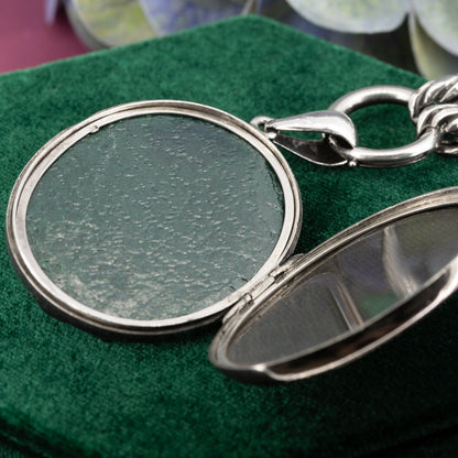 1885 Mid Victorian Adie & Lovekin Silver Locket - Antique