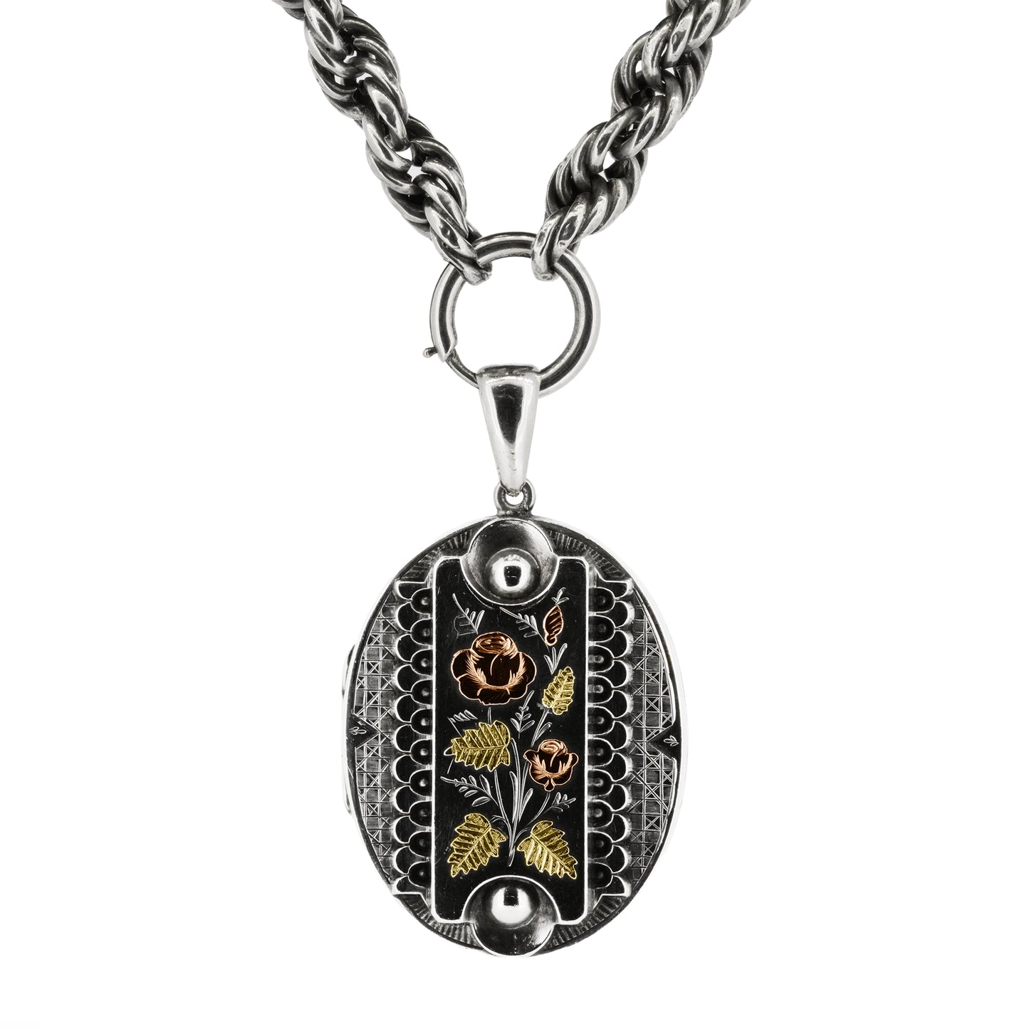 1885 Mid Victorian Adie & Lovekin Silver Locket - Antique
