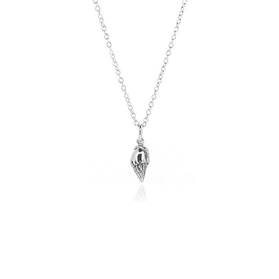 Whelk Shell Necklace - Sterling Silver Necklace