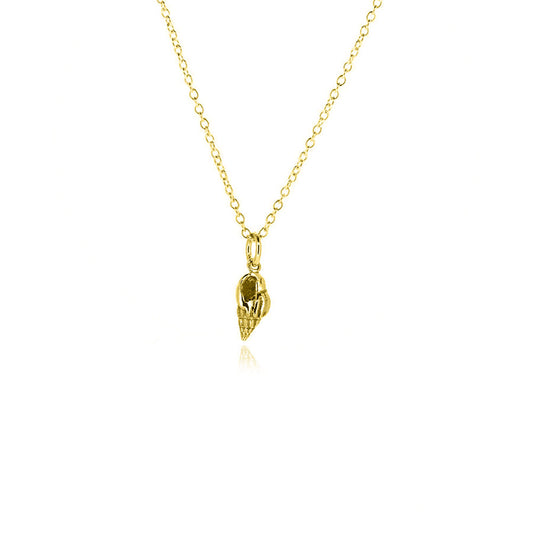 Whelk Shell Necklace - Yellow Gold Vermeil Necklace