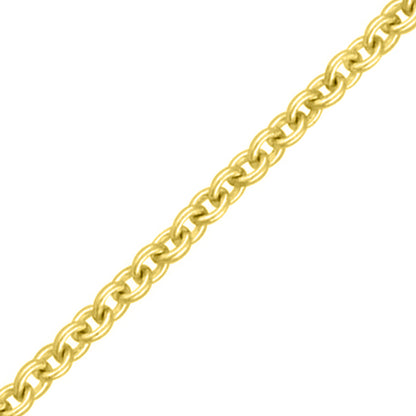 Trace Chain - Yellow Gold Vermeil - 18 Inch (45cm) Length, 1.23mm width, adjuster at 16Inch (40cm) Chains