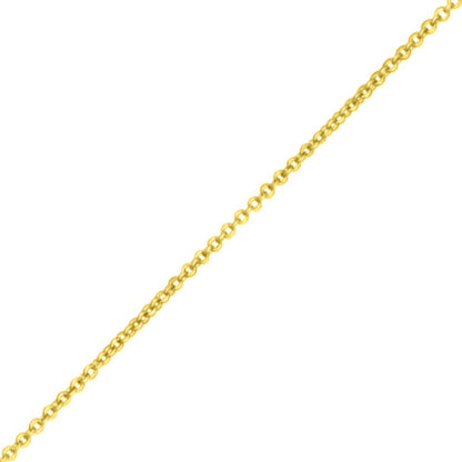 Trace Chain - Yellow Gold Vermeil - 18 Inch (45cm) Length, 1.23mm width, adjuster at 16Inch (40cm) Chains