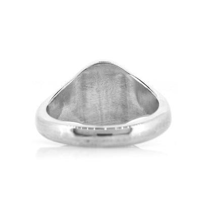 Signet Ring Oval 16mm x 13mm - Sterling Silver Rings