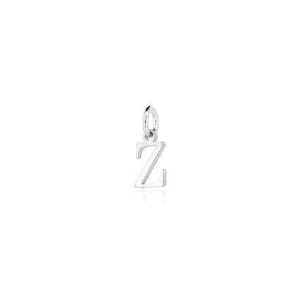 Initial "Z" Charm - Sterling Silver Pendants and Charms